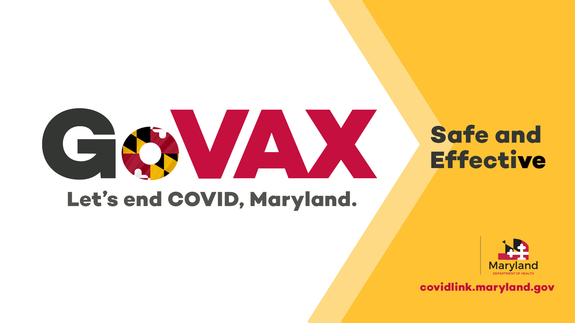 Let's end COVID, Maryland!